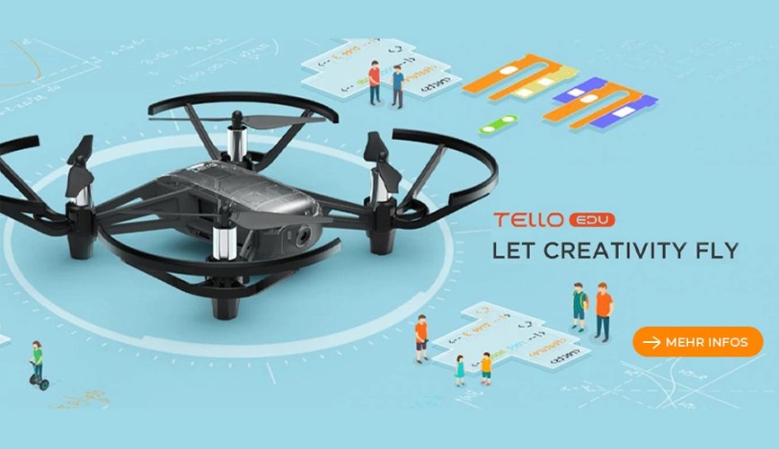 Drohne Tello Edu DJI für die Lehre Drohne Tello Edu DJI für die Lehre