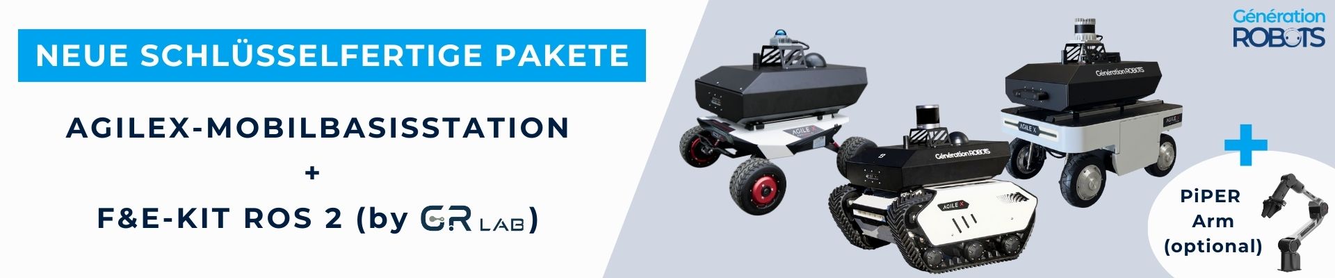 Banner Bundles AgileX - Kit R&D ROS 2