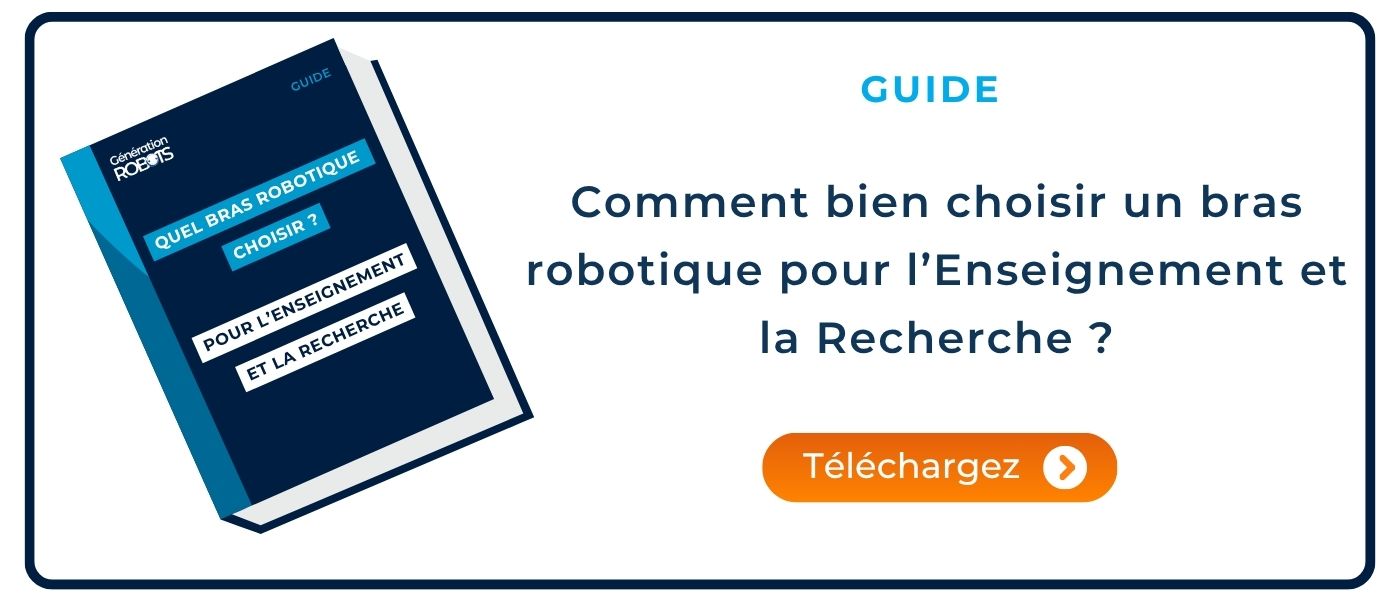 Bannière de téléchargement du guide sur les bras robotiques