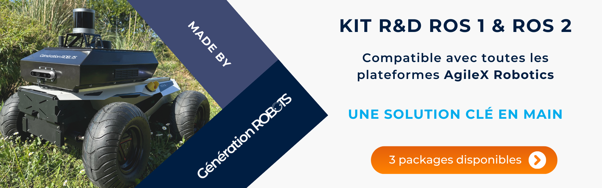 Kit R&D ROS 1 & ROS 2 | Compatible avec toutes les plateformes AgileX Robotics
