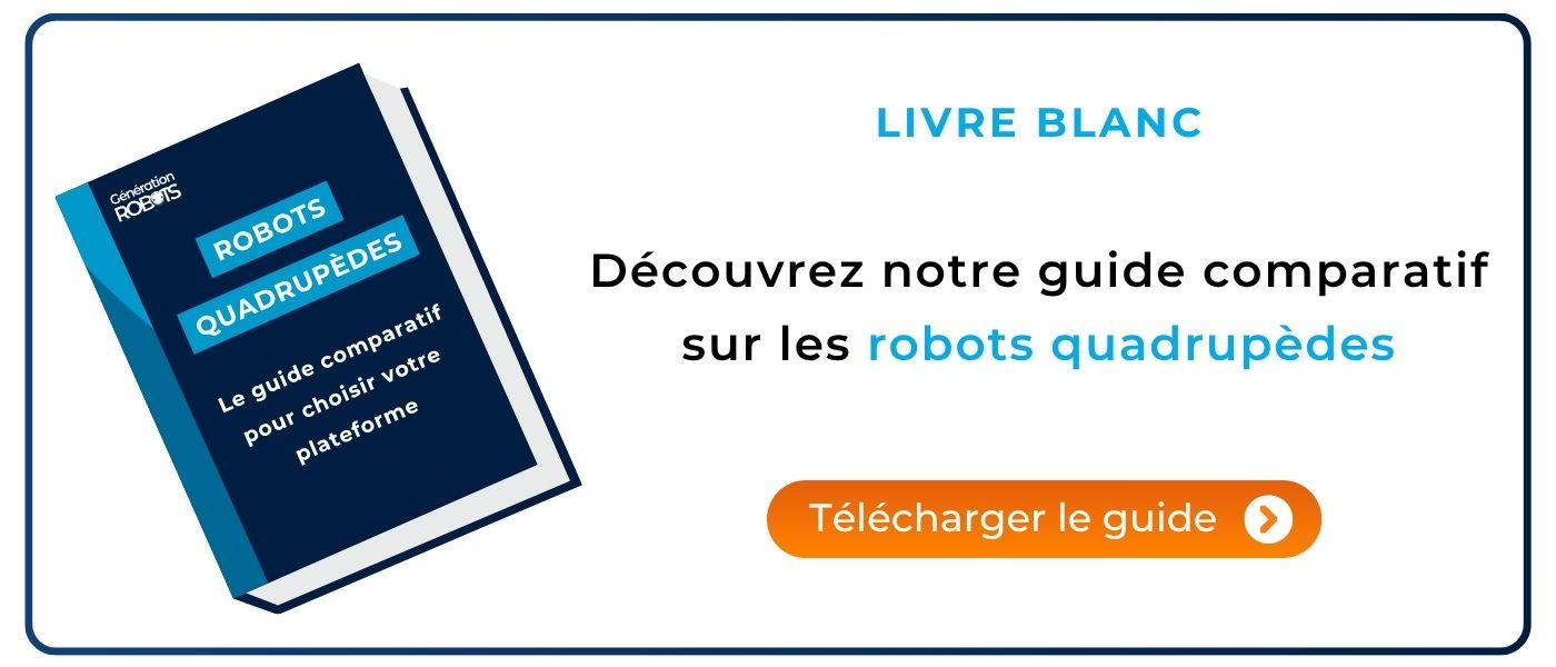 Bannière livre blanc robots quadrupèdes