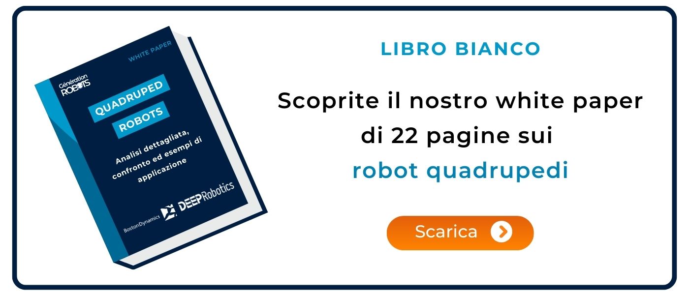 Banner White Paper robot quadrupedi