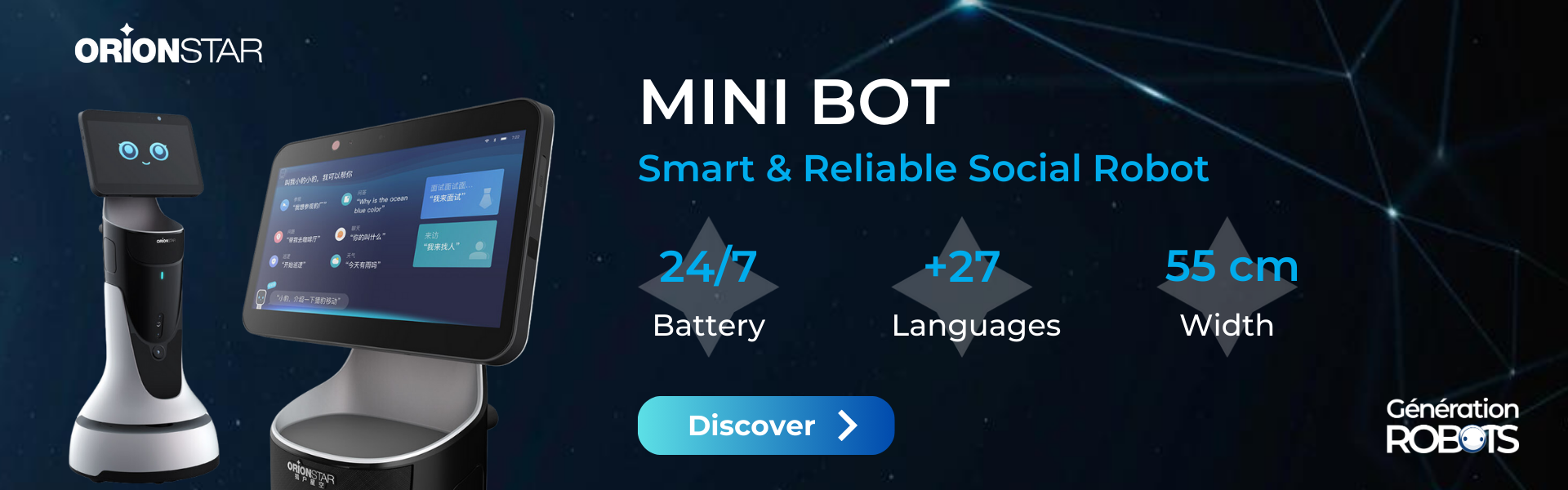Banner Mini Bot OrionStar Robotics