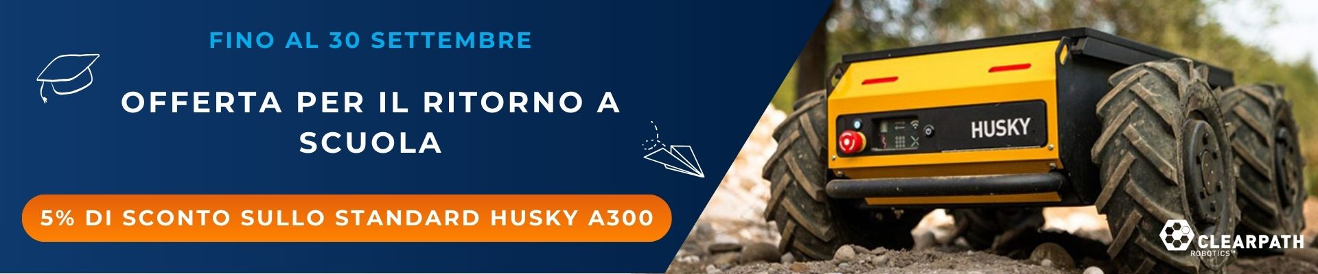 Banner HUSKY A300 - Offerta per il ritorno a scuola