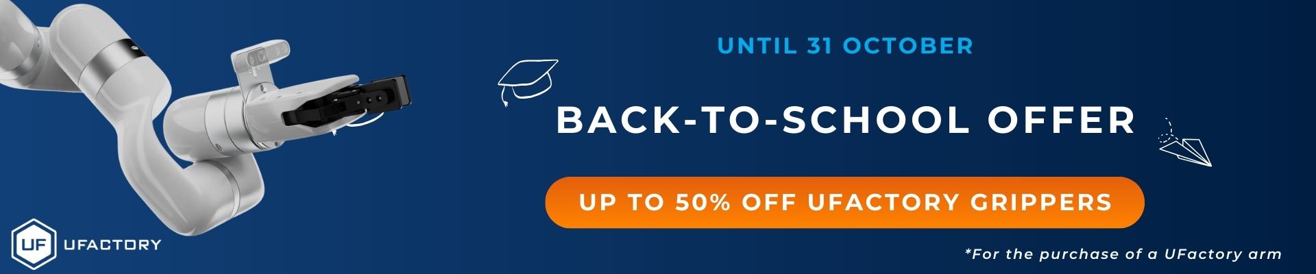 Banner UFactory - Back to school offer