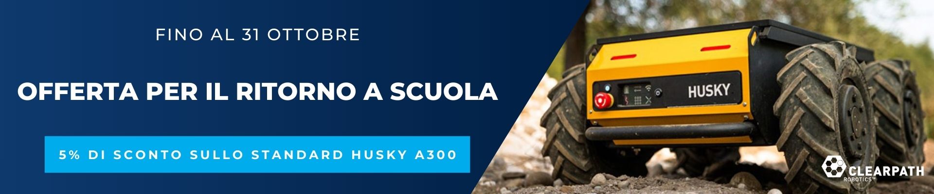 Banner HUSKY A300 - Offerta per il ritorno a scuola