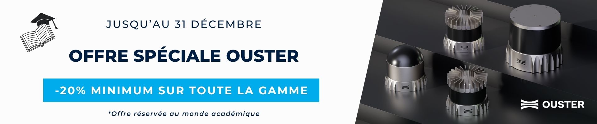 Bannière LiDAR Ouster - Offre spéciale