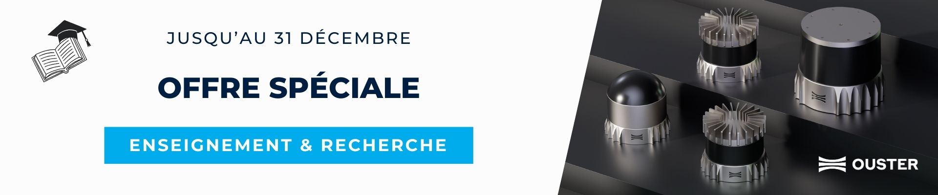 Bannière LiDAR Ouster - Offre spéciale