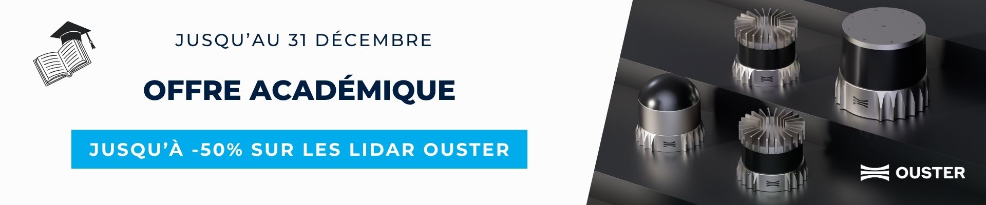 Bannière LiDAR Ouster - Offre spéciale