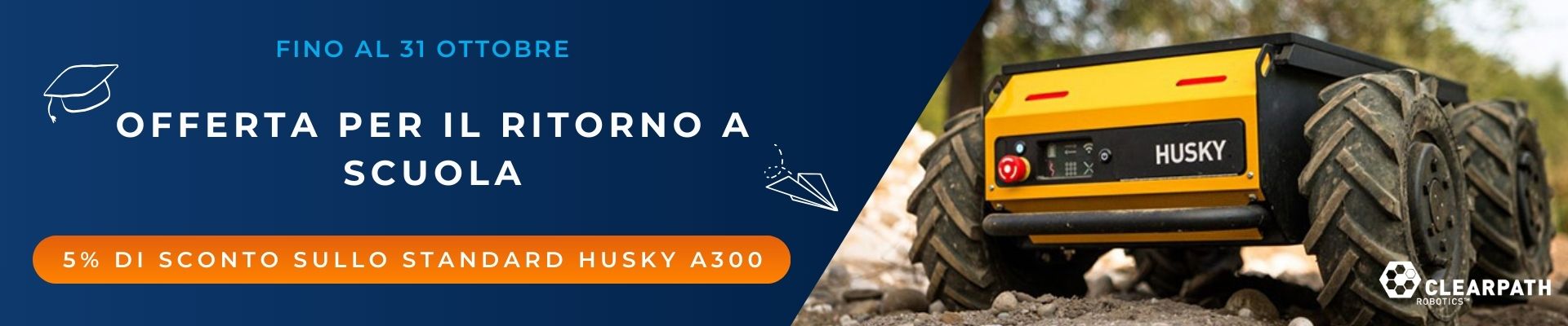 Banner HUSKY A300 - Offerta per il ritorno a scuola