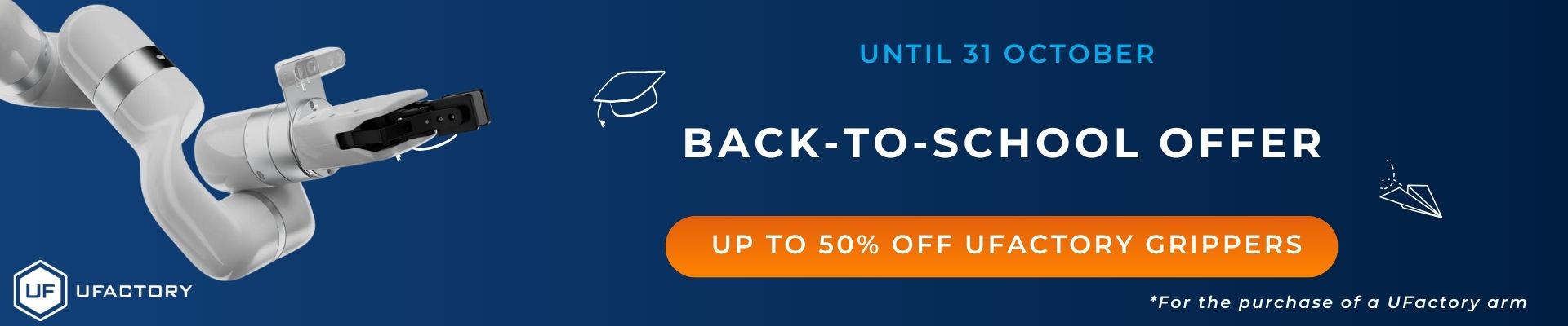 Banner UFactory - Back to school offer