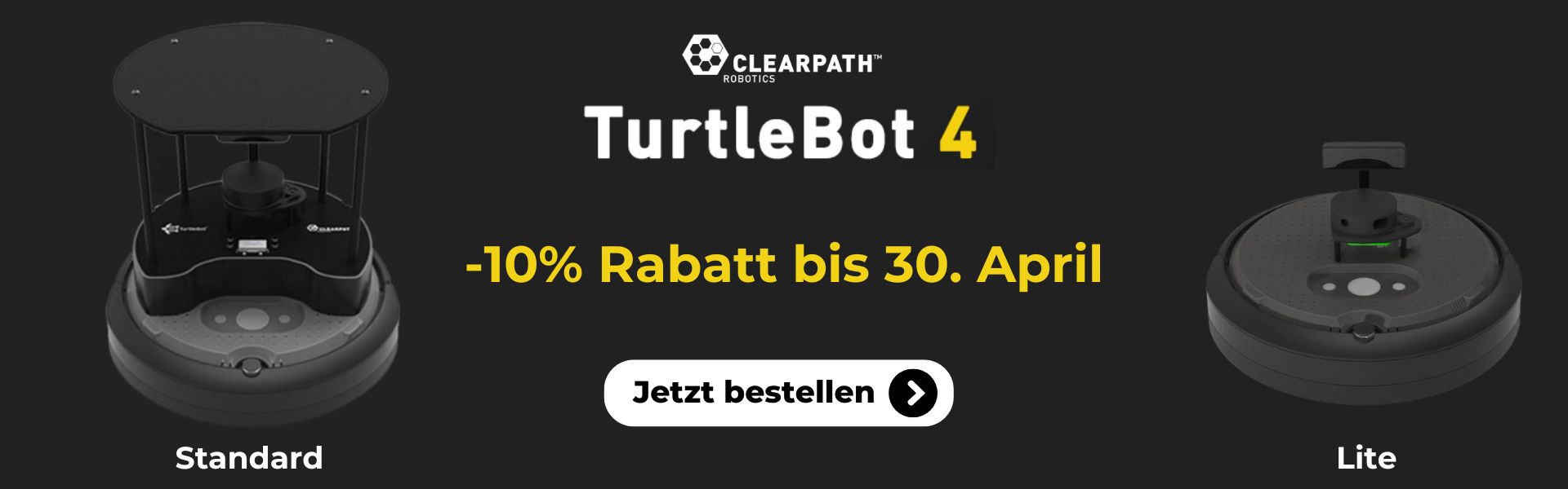 TurtleBot 4: -10% Rabatt bis 30.April
