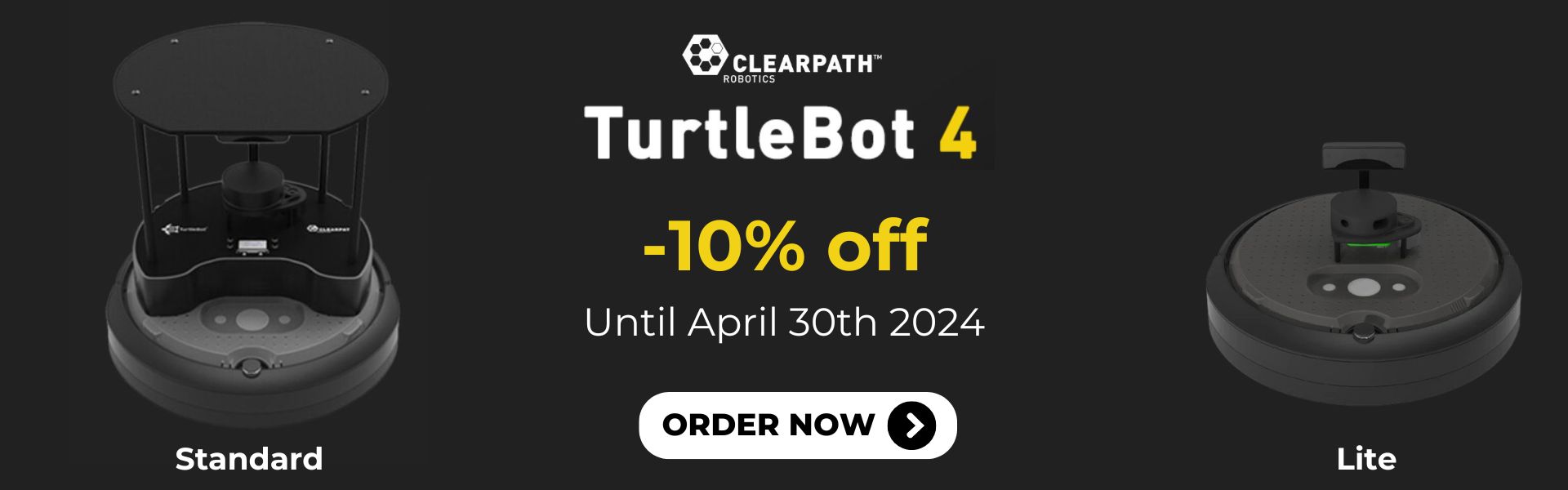 TurtleBot 4: -10% off until 30 April