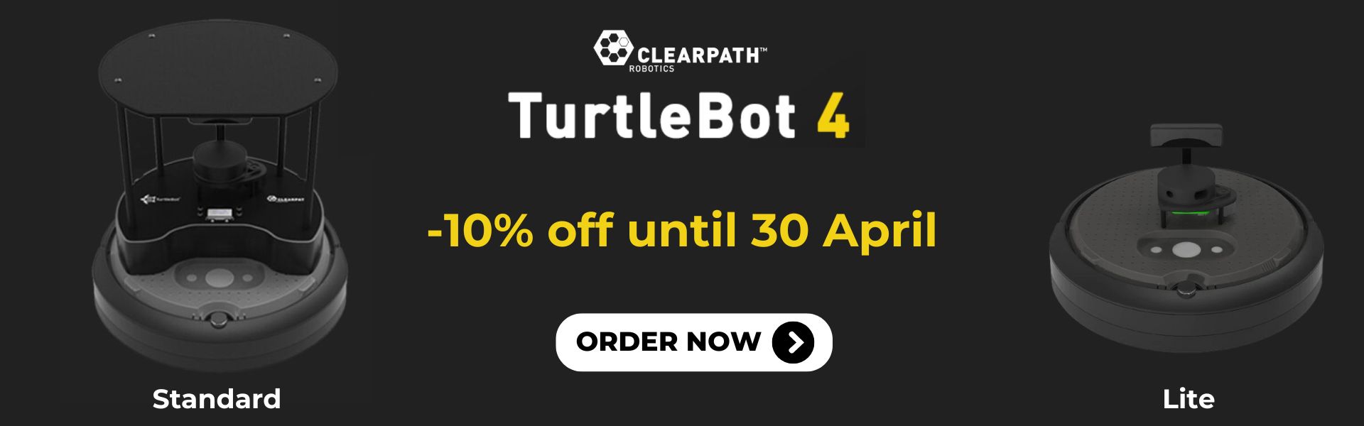 TurtleBot 4: -10% off until 30 April