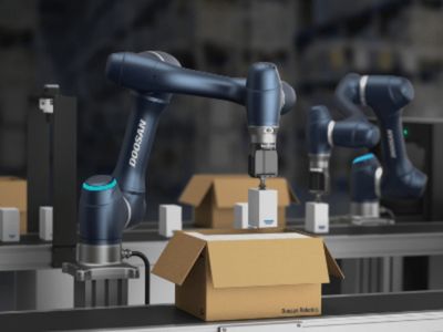 Doosan Robotics - Handhabung von Objekten auf Entfernung ​