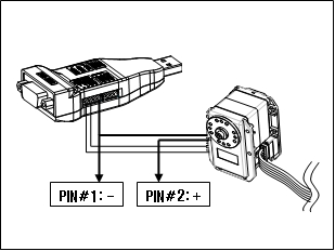 alimentation du servomoteur Dynamixel quand utilisé avec l USB2DYNAMIXEL