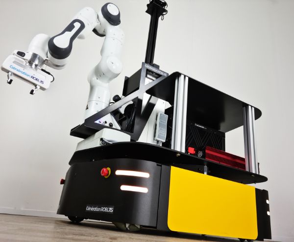 Robot mobile avec préhension - intégré par le GR Lab