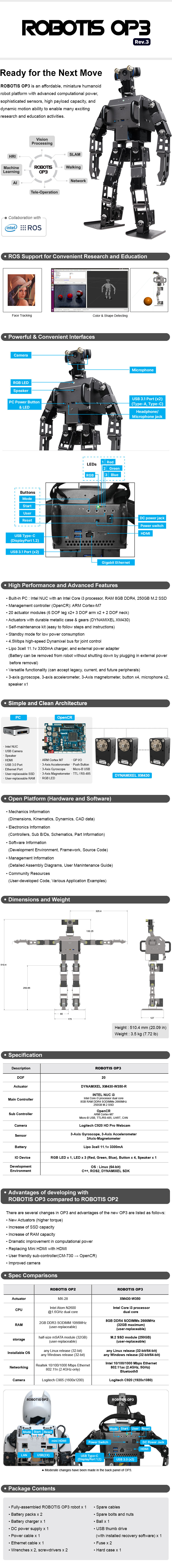 Fiche produit Robots OP3