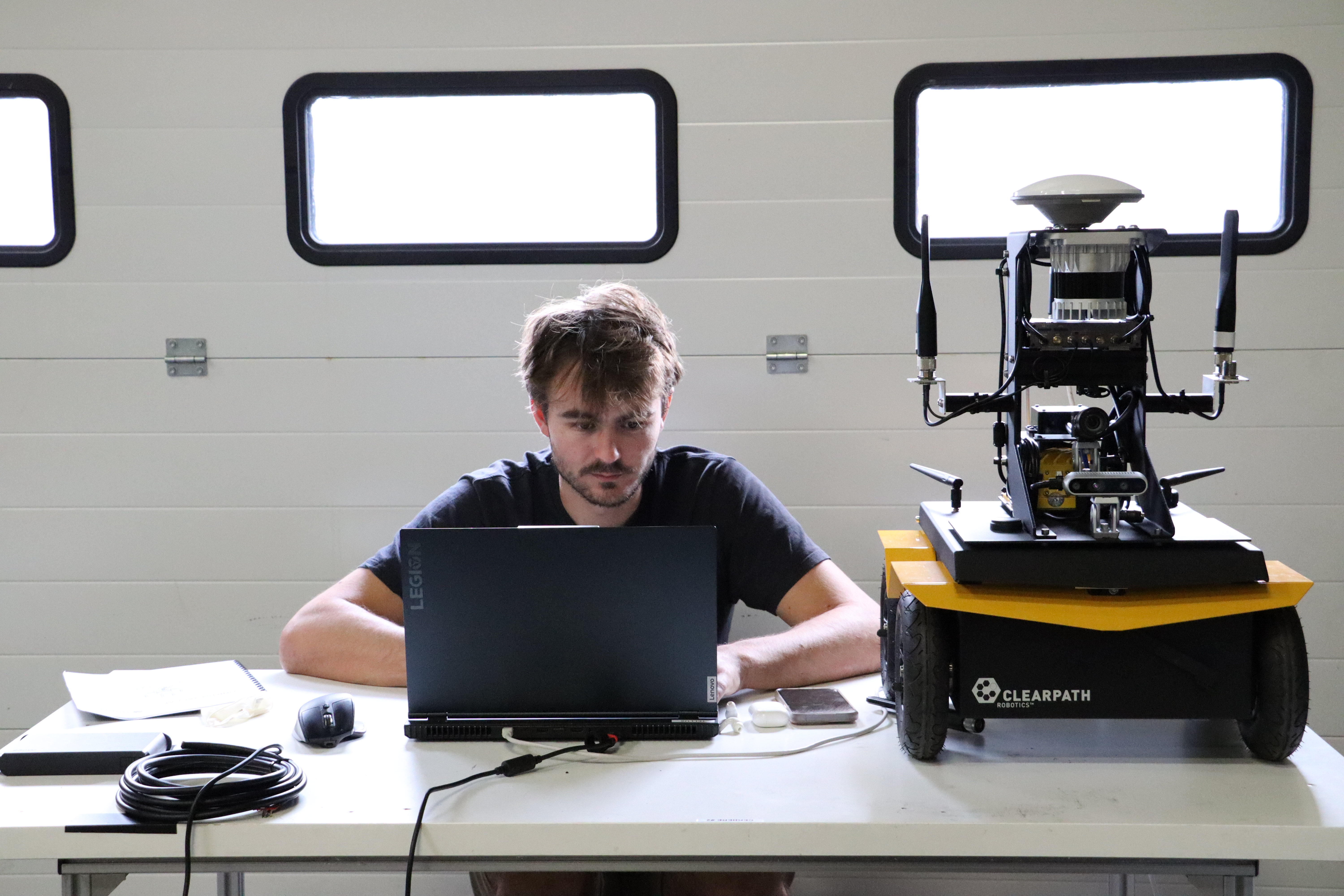 Mathis Godard, ingénieur en robotique au GRLAB