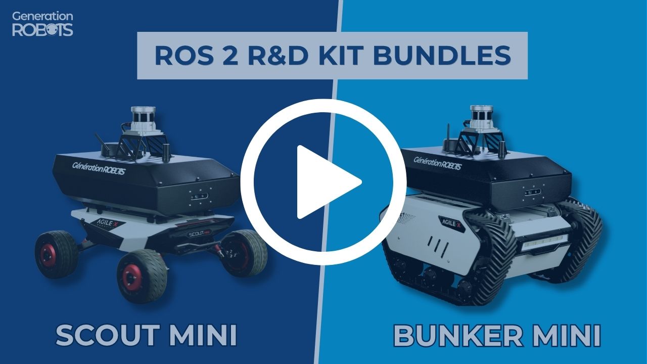 KIT R&D ROS 2 + Scout Mini et  Bunker Mini : des packs prêts à l'emploi​