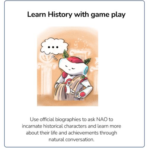 Nao Activites - Learn history with game play