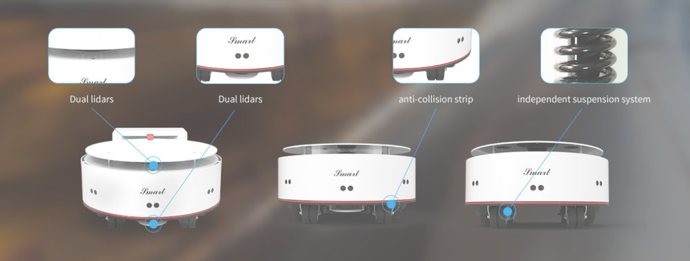 Illustration des points forts du robot mobile indoor SMART de chez YDLIDAR