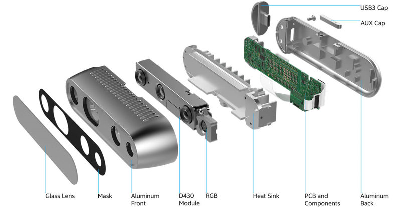 Intel® RealSense Depth Camera D435 (with tripod)