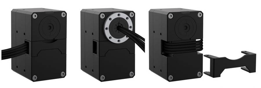 How to position the cables of the Dynamixel X series servomotors