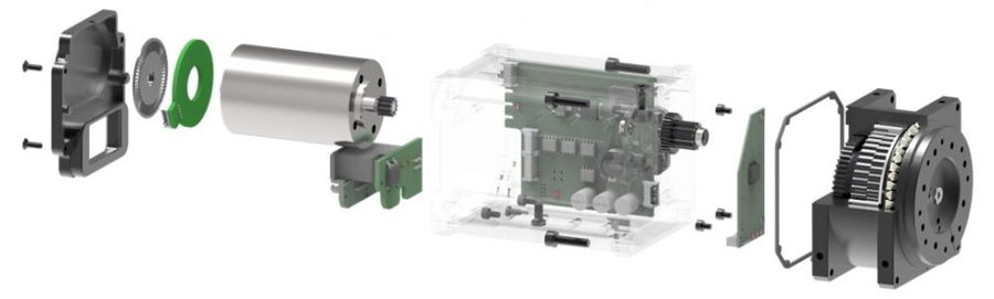 Servomotor Dynamixel-P vue 3D