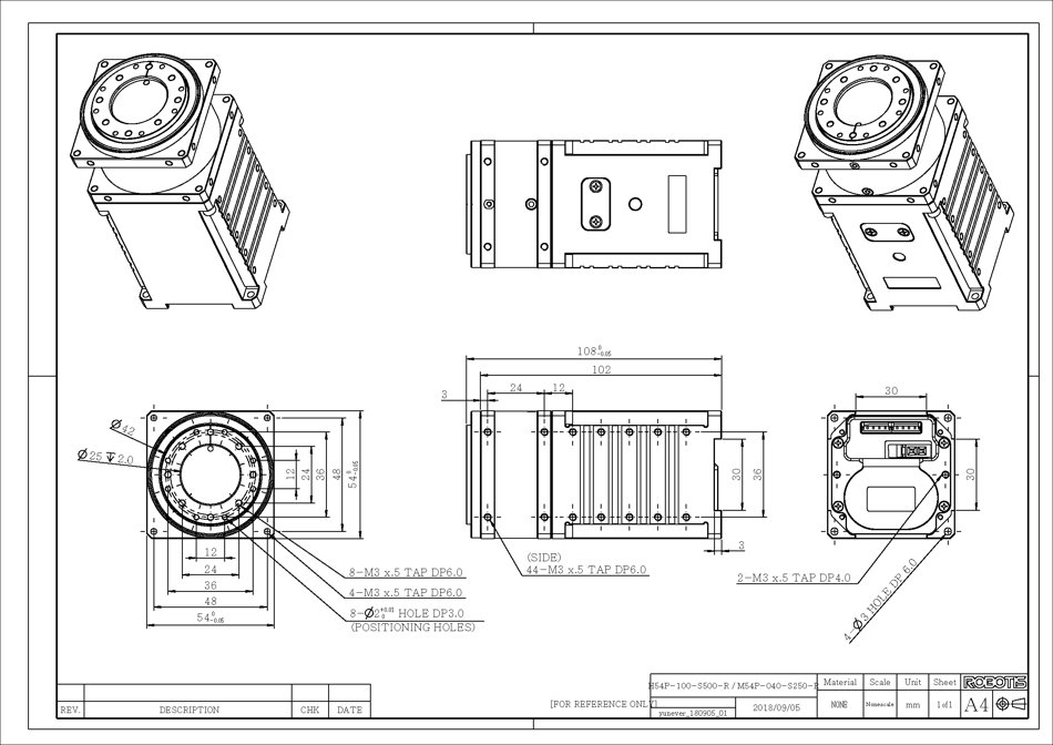 Dynamixel-P H54P-100-S500-R servomotor