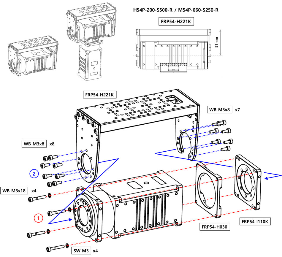 Dynamixel-P H54P-200-S500-R servomotor