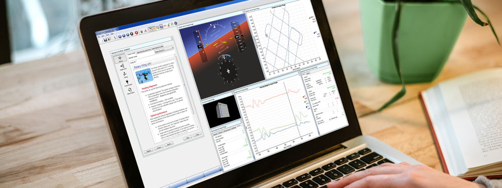 Präsentation der Software SBGCenter auf einem Computerbildschirm, um die Inertialeinheiten Ellipse 2 Micro zu verwalten