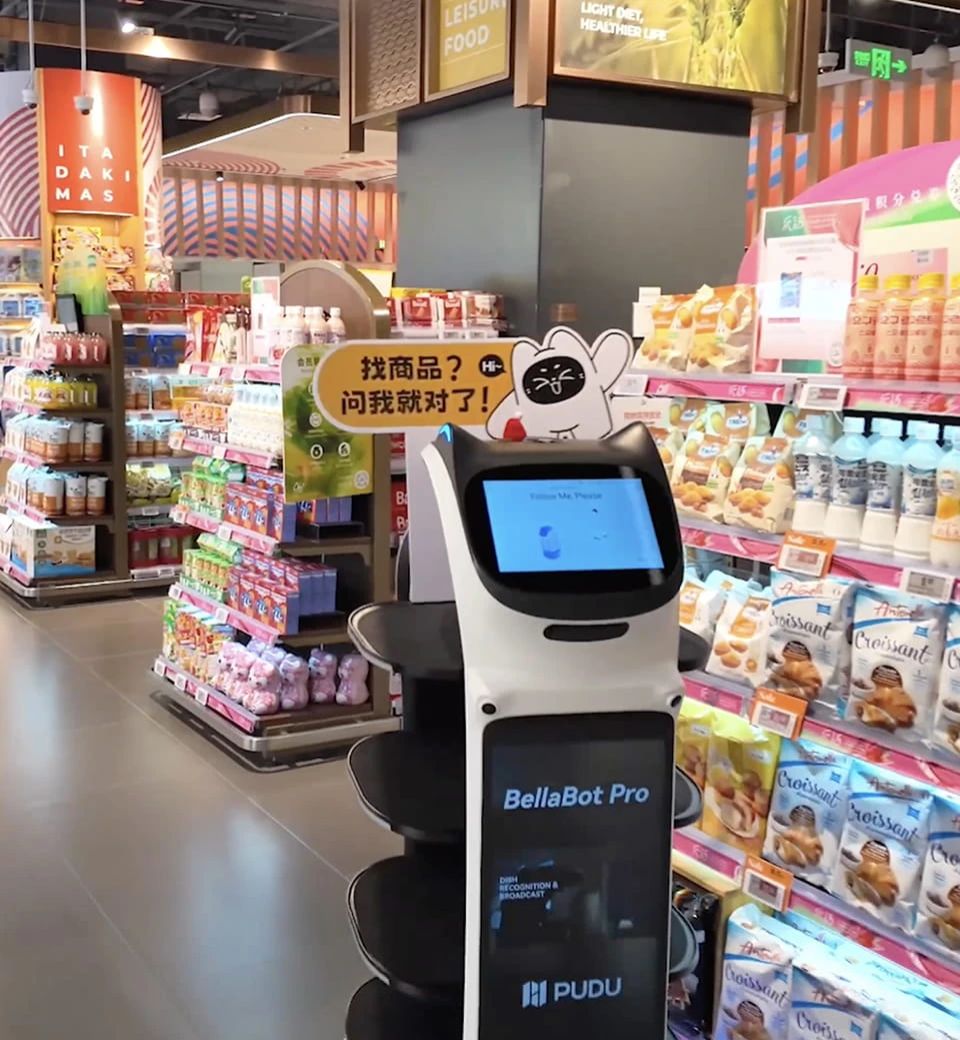 Robot BellaBot Pro - Grandes & moyennes surfaces