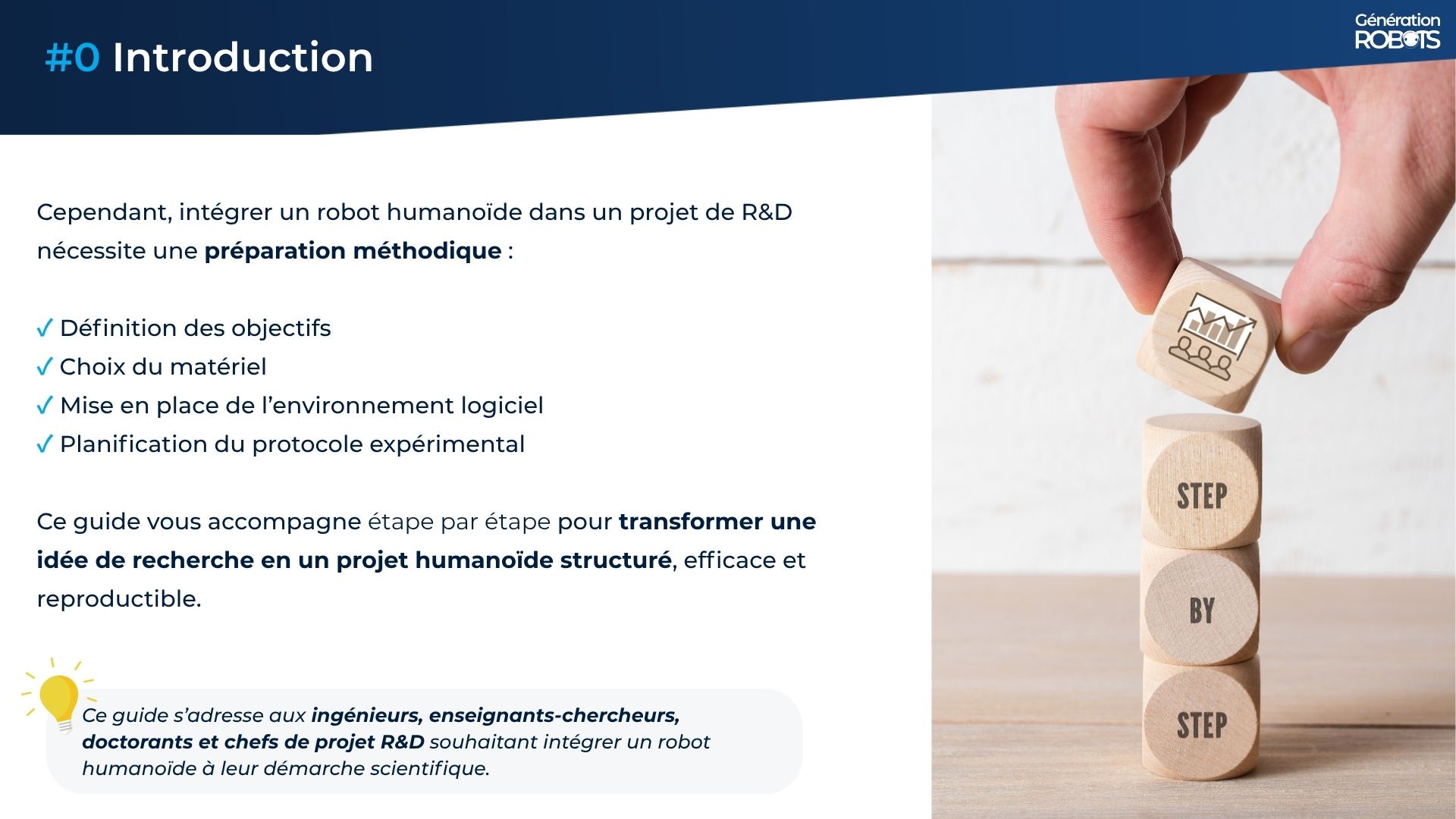 Slide guide d'achat robots mobiles